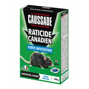 Céréales fortes anti-souris et anti-rats 6 pièces RODI CLAC